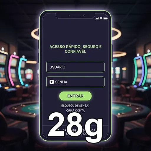 Celular com login seguro na plataforma 28g