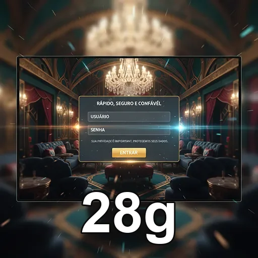 App 28g com tela Pix, depósito e saque em glass