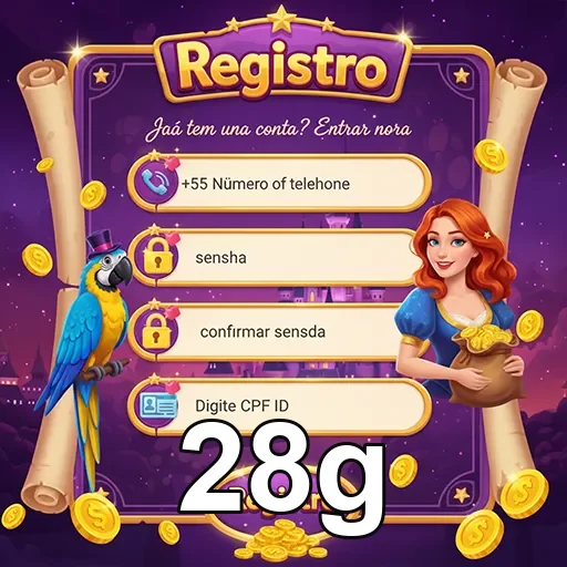 Tela da 28g com regras explicadas e suporte claro